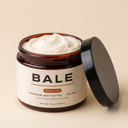 Rogue 540 body butter jar open, whipped shea and cocoa butter