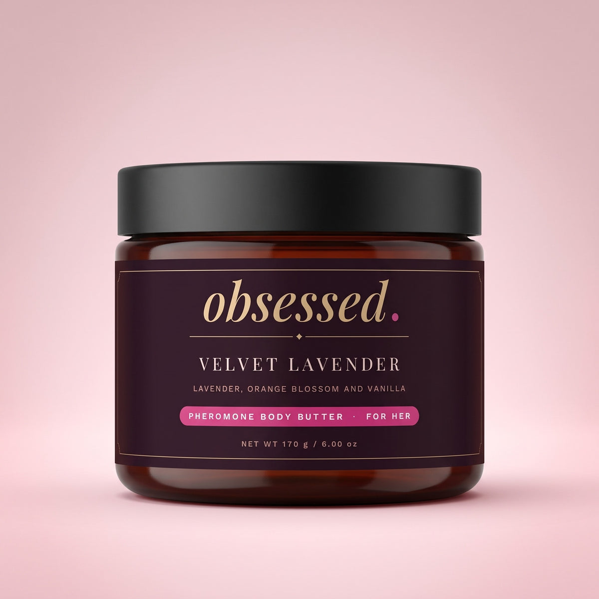 Velvet Lavender pheromone body butter for her, 6 oz jar